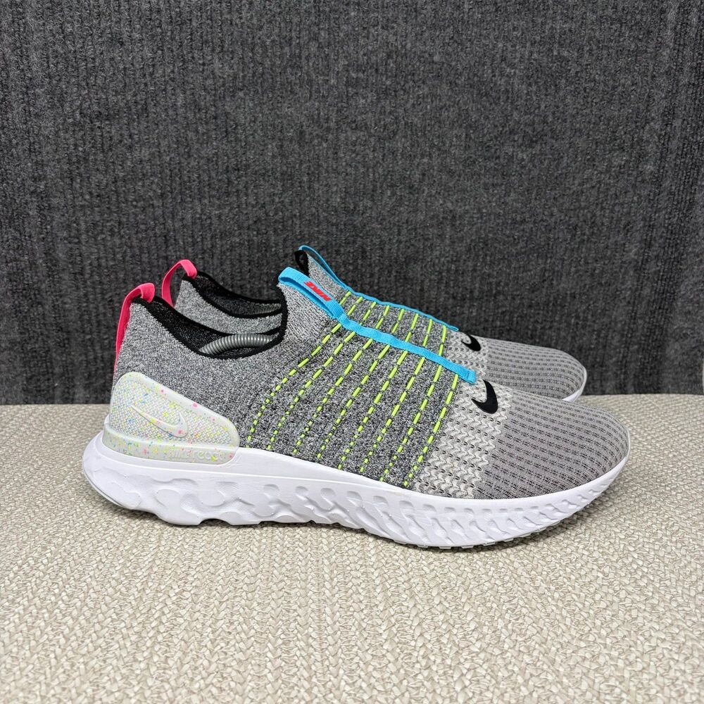 NEW Nike React Phantom Run Flyknit 2 Crater Grey Running Shoes Sz 14 CZ7865-100